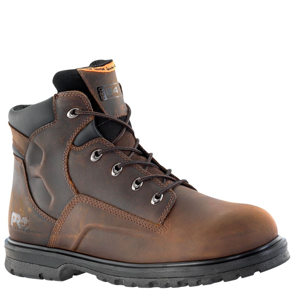 Botas de Trabajo Timberland Hombre Pro® Magnus 6" Steel Toe Marrones - Chile ONE-582170